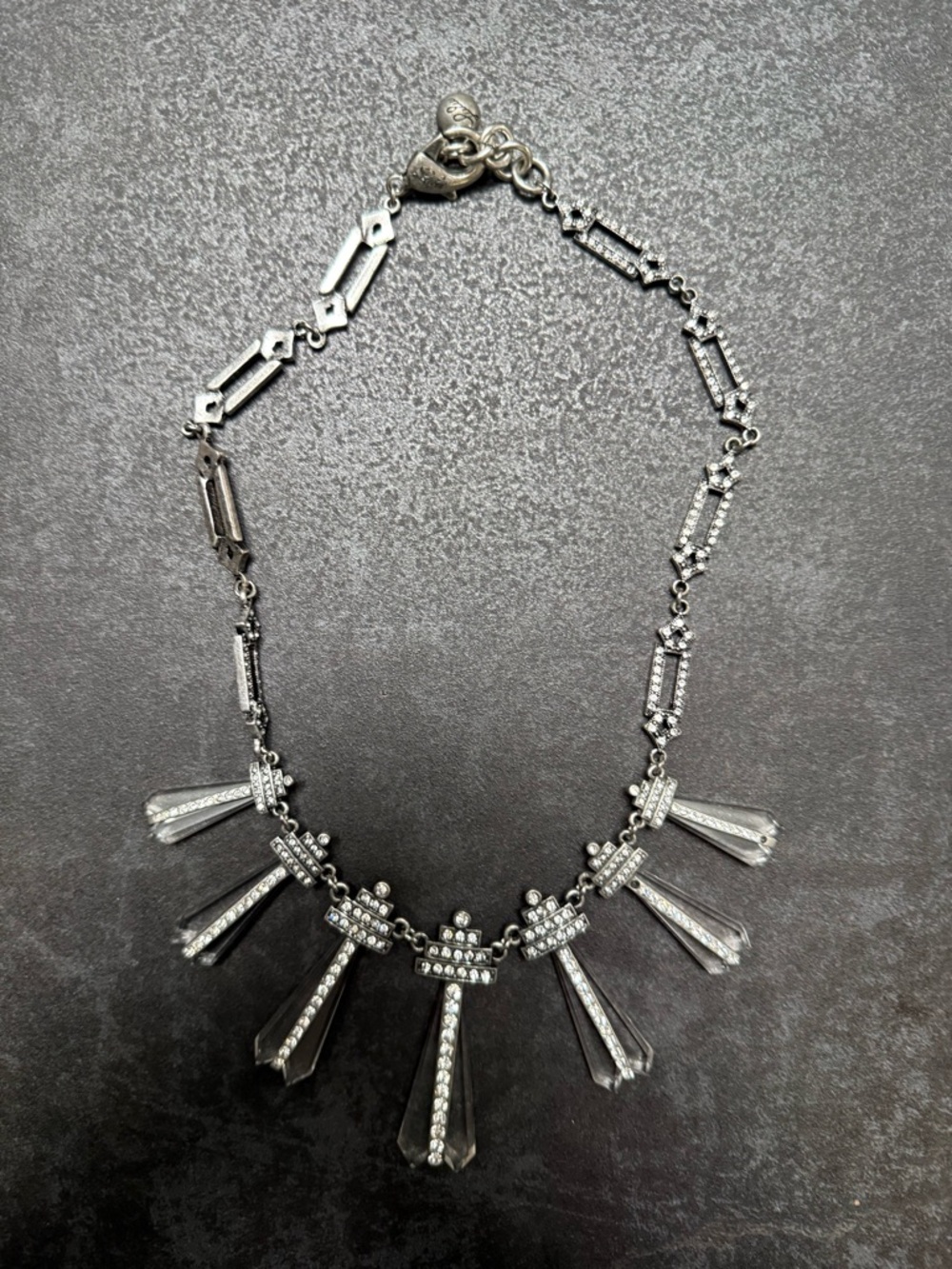 Lulu Frost Crystal Drop Statement Necklace